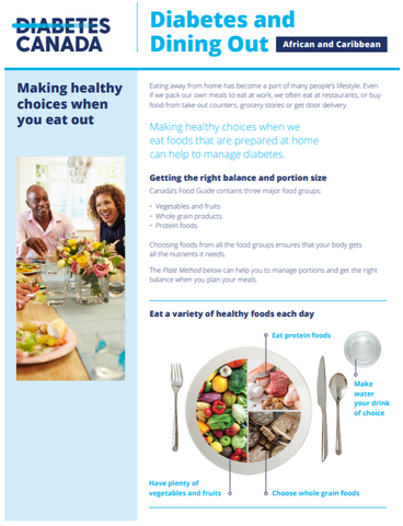 Diabetes and Dining Out  - African and Caribbean