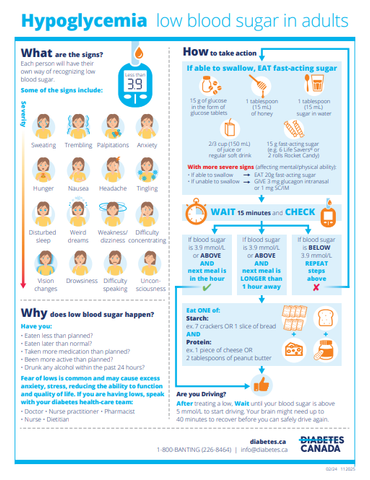 Hypoglycemia Low Blood Sugar in Adults