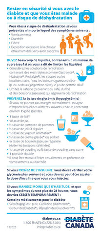 Staying Safe When you Have Diabetes and Are Sick or At Risk of Dehydration - French